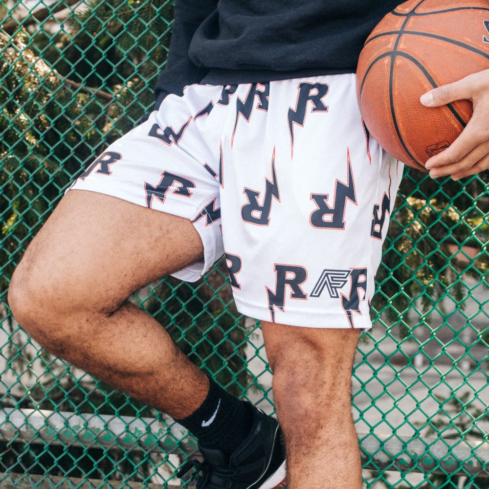 RU Basketball Shorts - White