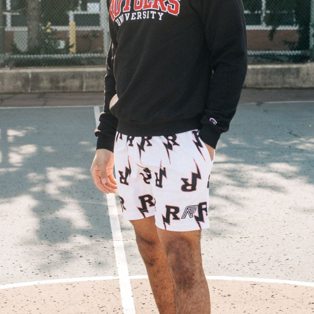 RU Basketball Shorts - White