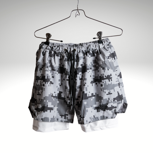 Digital Camo 2-in-1 Compression Shorts V1