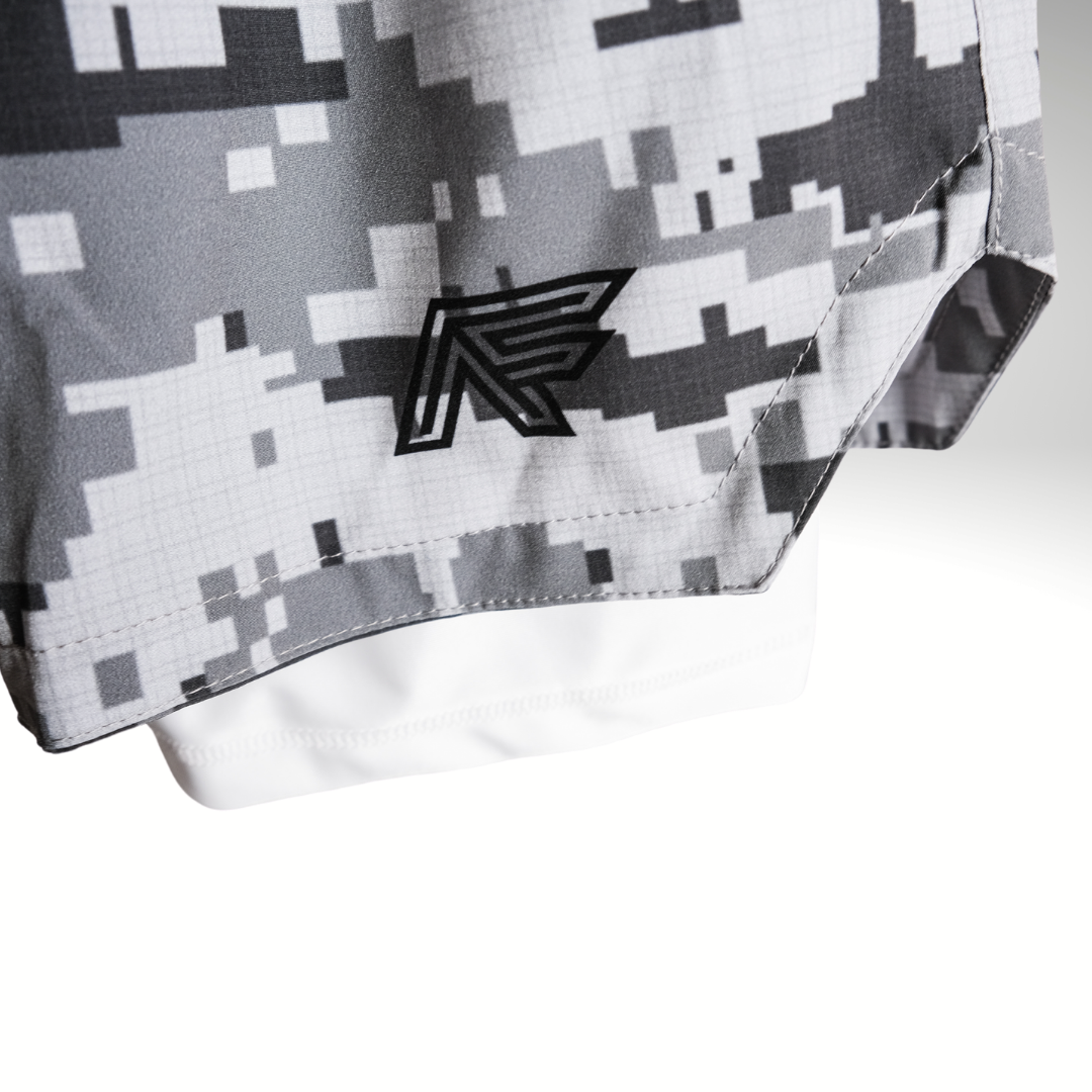 Digital Camo 2-in-1 Compression Shorts V1
