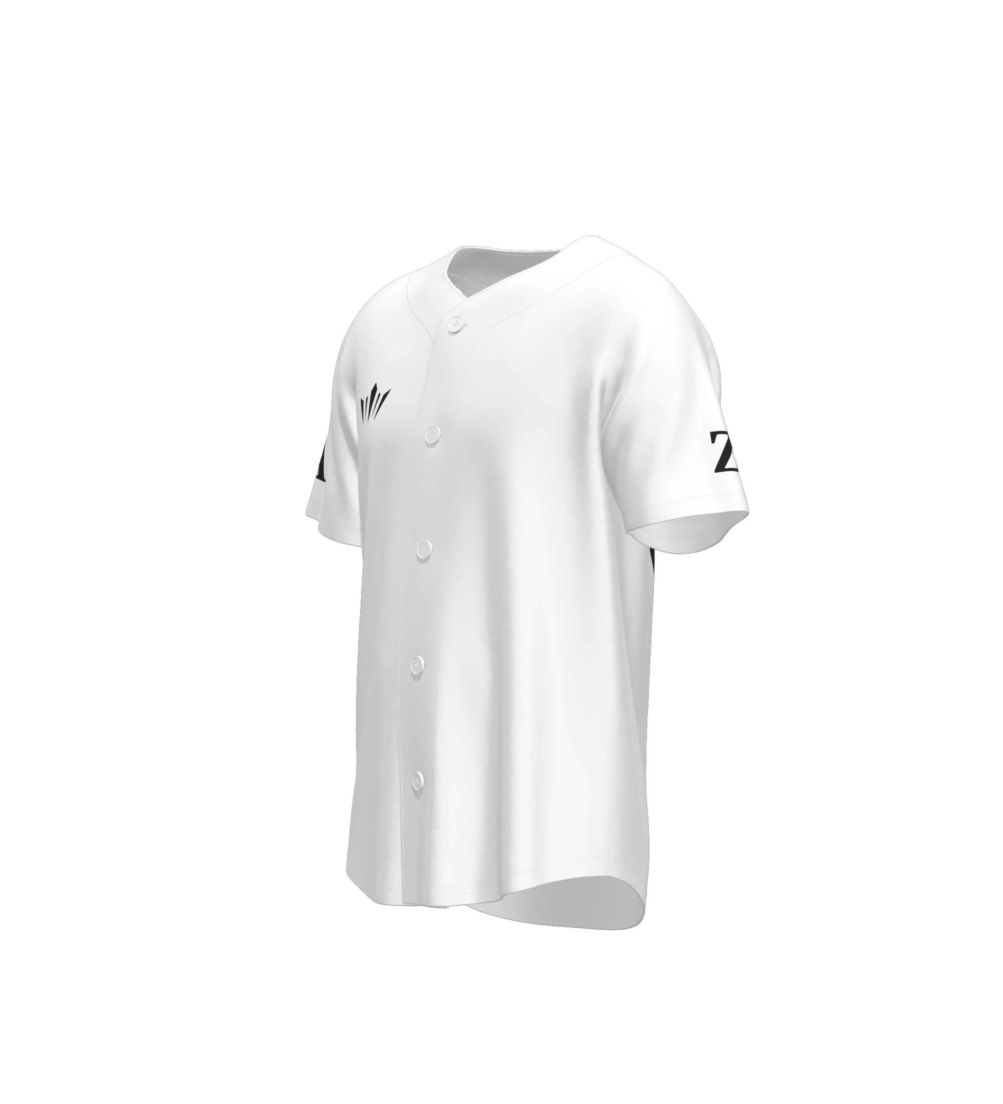 Z&J Baseball Jersey - White (Customizable)