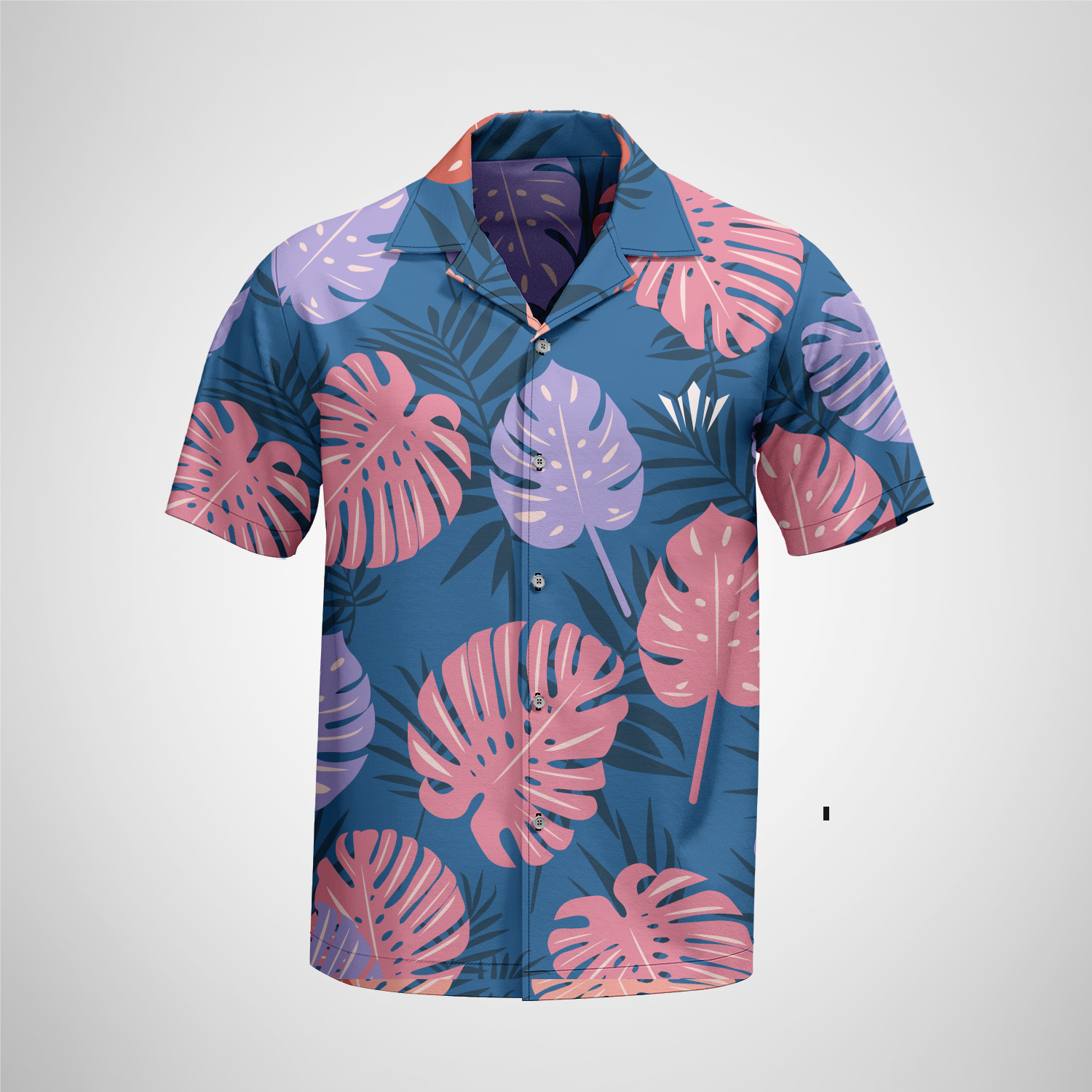 Pink Floral - Button Down Shirt