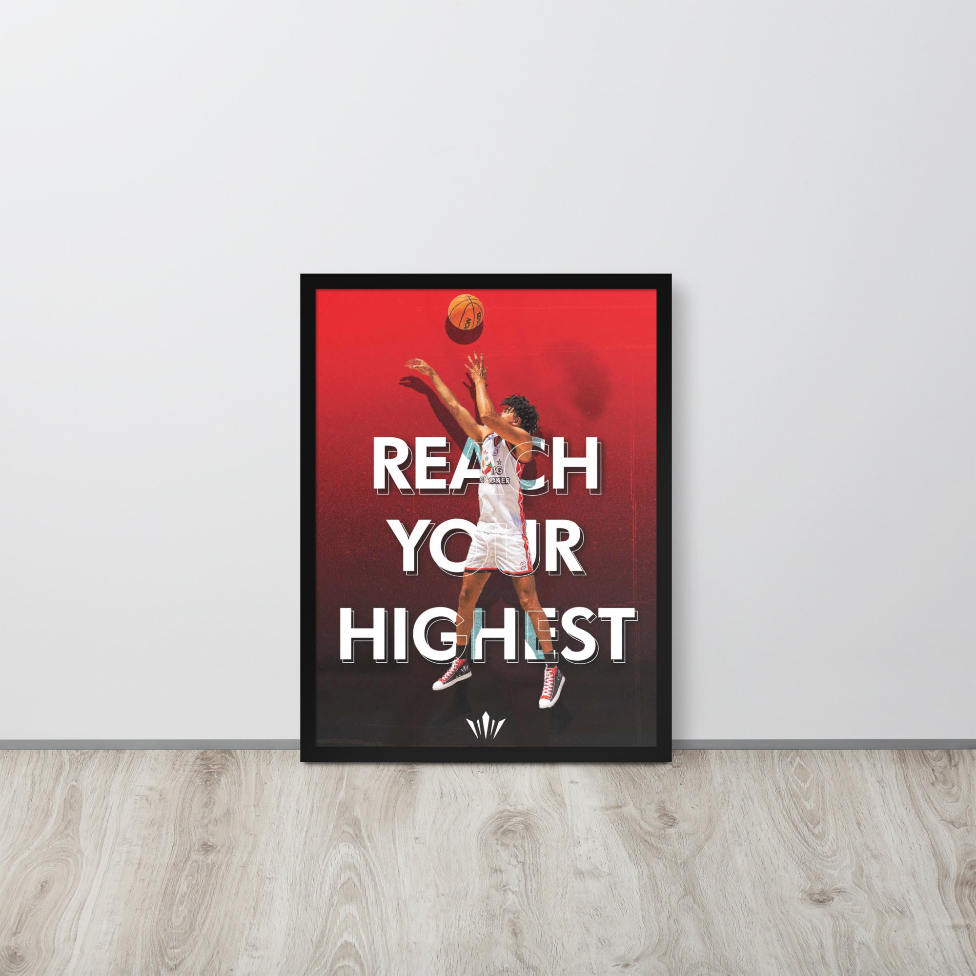 Reach Your Highest v3 Framed Poster