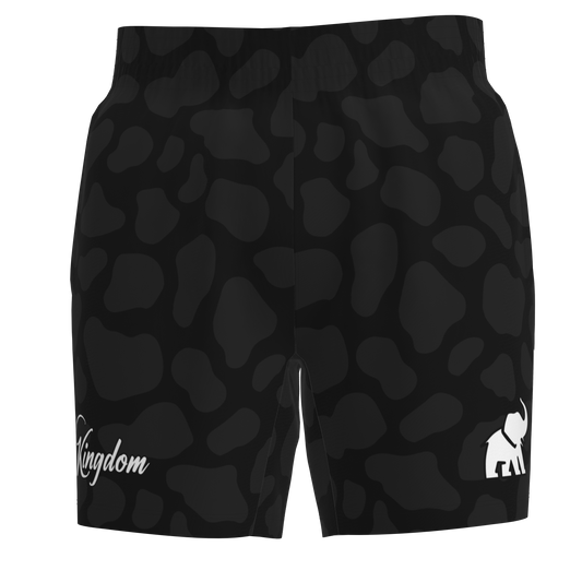 Kingdom Mesh Shorts - Black Leopard