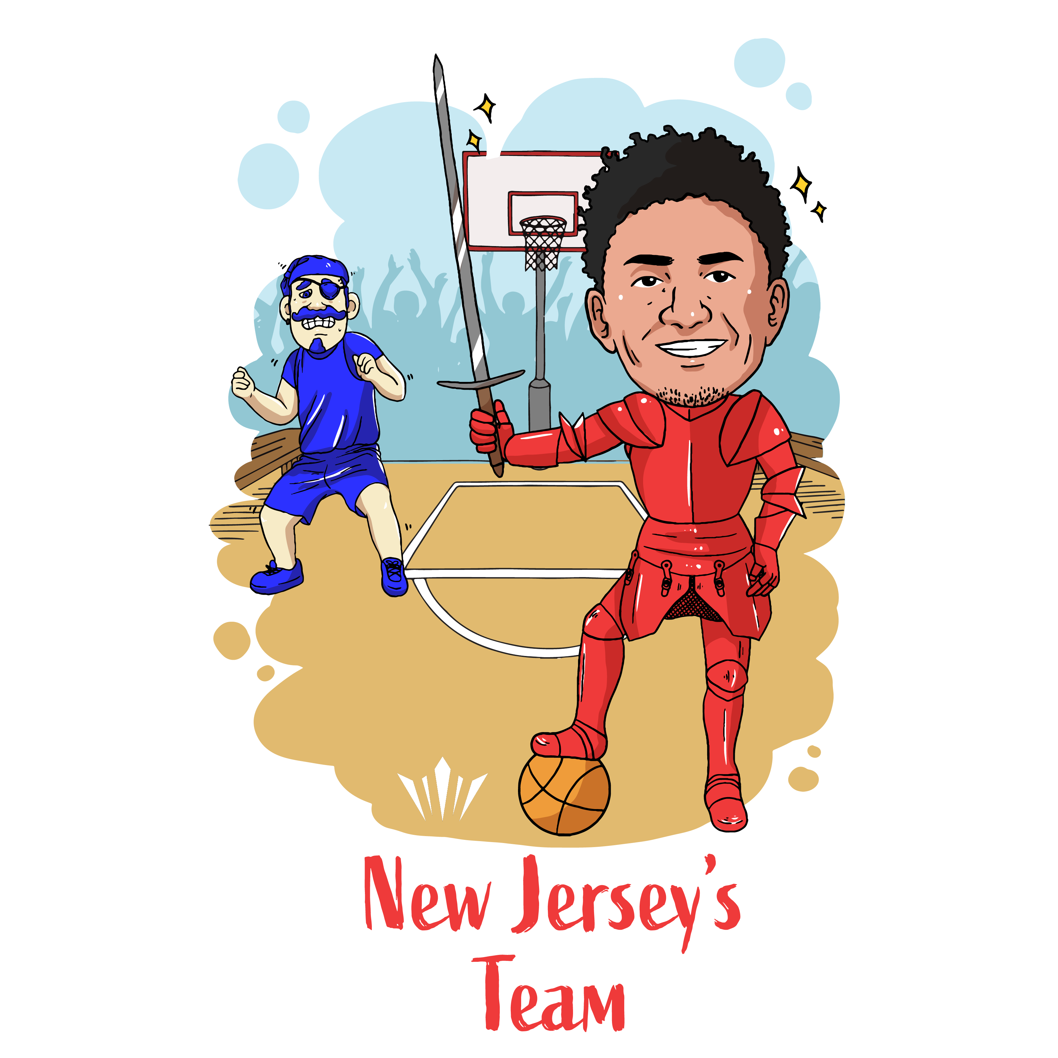 NJ's Official Team Tie Dye Tee