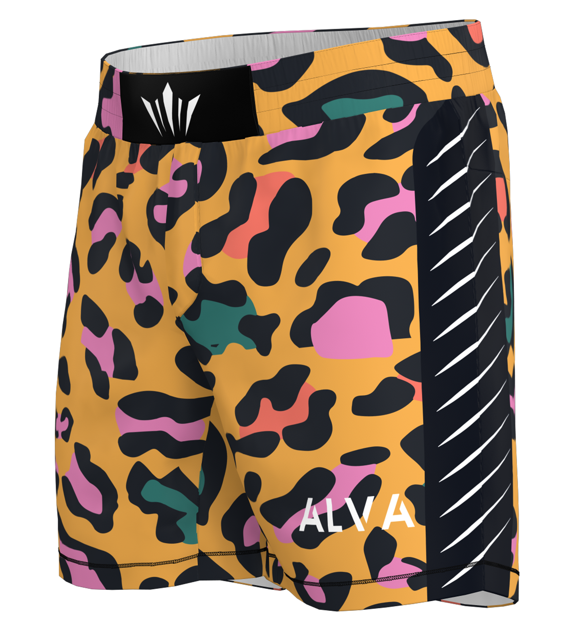Multi Color Cheetah BJJ Shorts