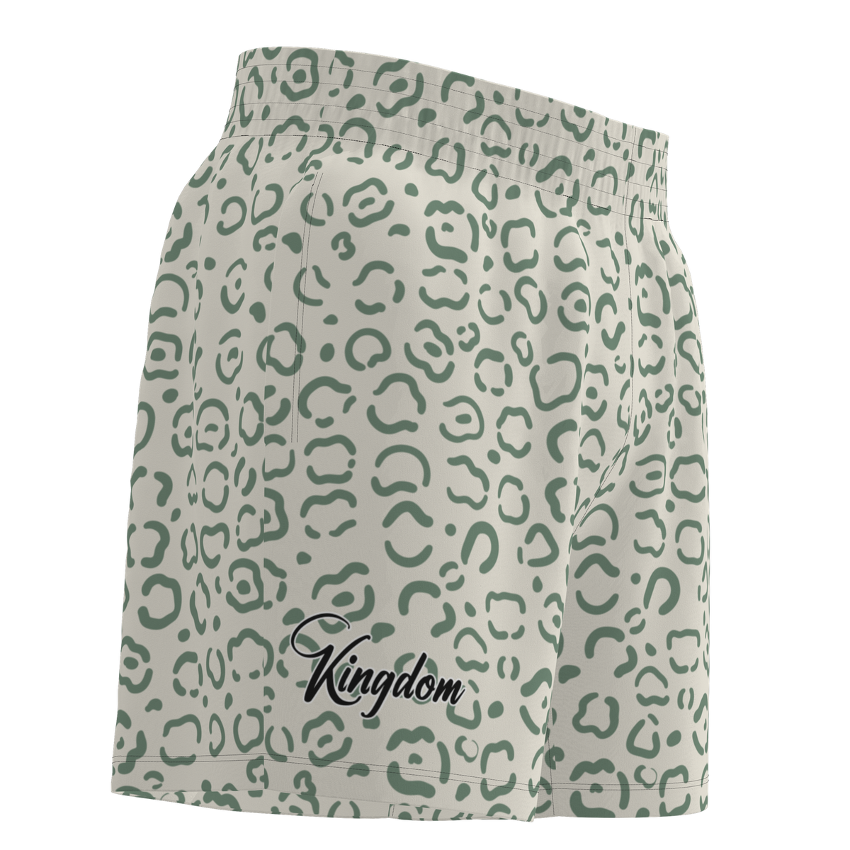 Kingdom Mesh Shorts - Green Leopard