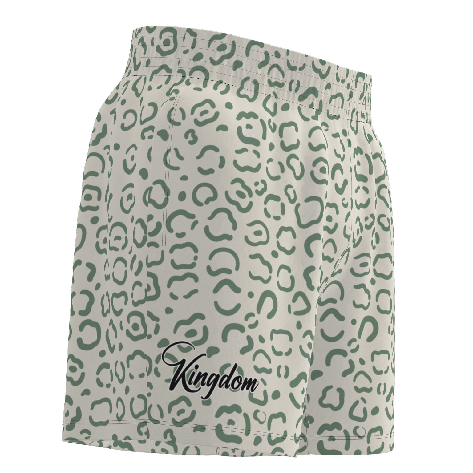 Kingdom Mesh Shorts - Green Leopard